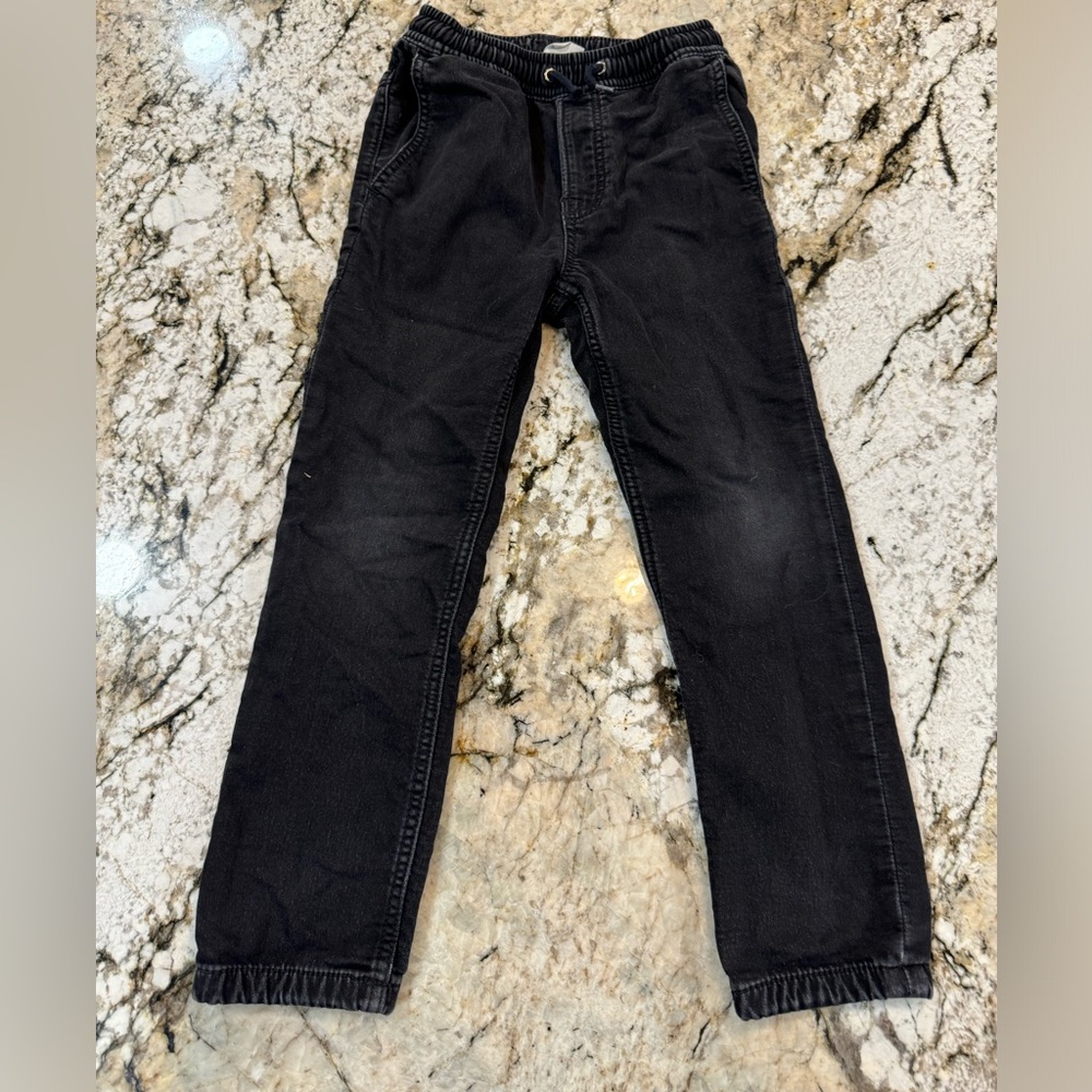 Gap jogger black jeans boys size small